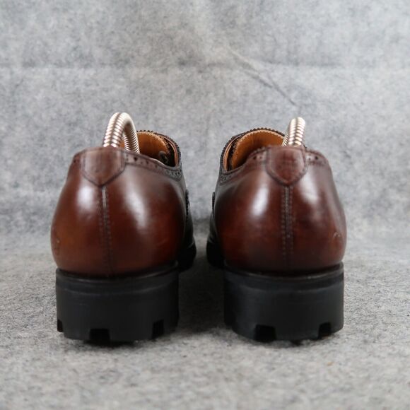 John Fluevog Shoes Mens 8 Oxford Classic Lace Up Brogue Brandenburg Angel Banker - Picture 7 of 16